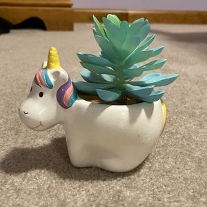 Ceramic Unicorn Planter